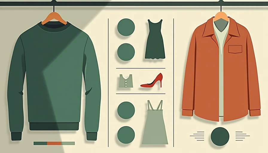 Illustration for knit and shirt