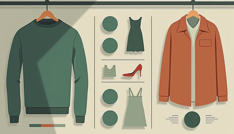 Illustration for knit and shirt