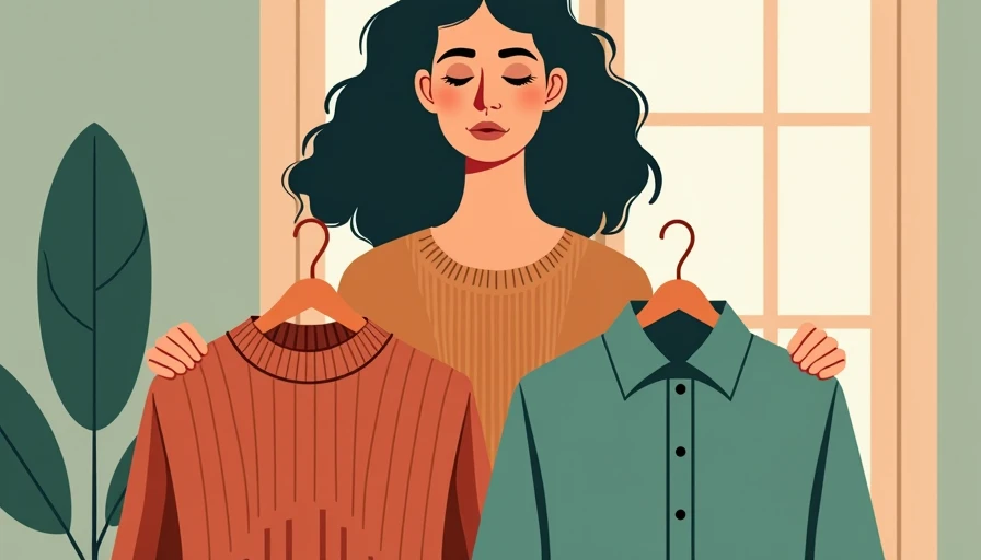 Visual context for knit and shirt