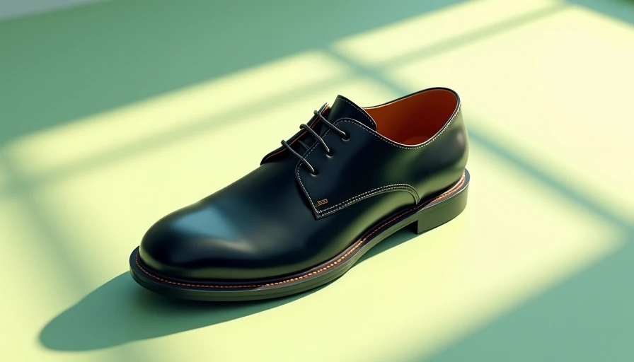 Illustration for black shoes navy trousers