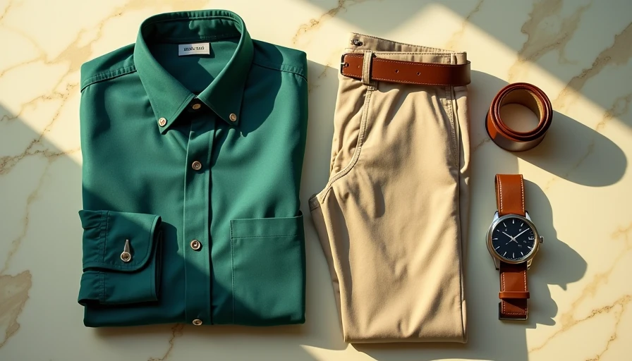 Visual context for what color pants go with green shirt
