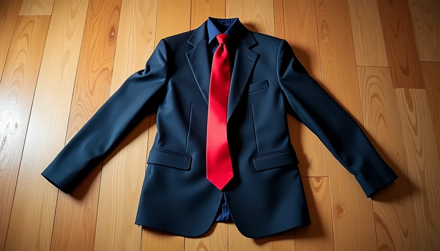 Visual context for navy jacket with grey pants