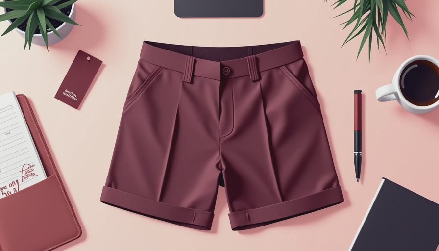 Illustration for are shorts business casual