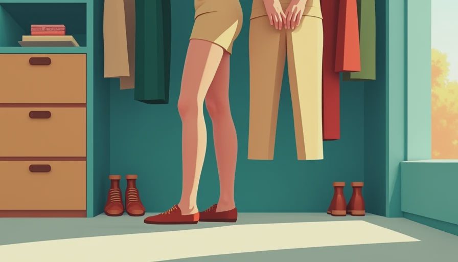 Visual context for what colour trousers go with brown shoes