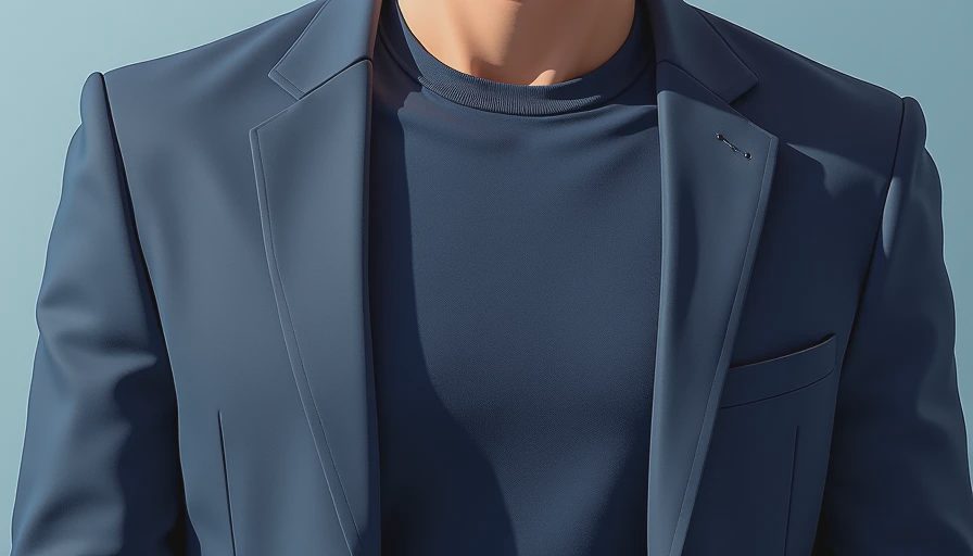 Visual context for sweater and blazer